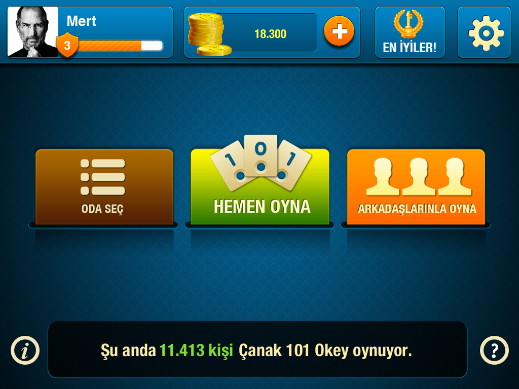 Çanak 101 Okey Oyna Resmi